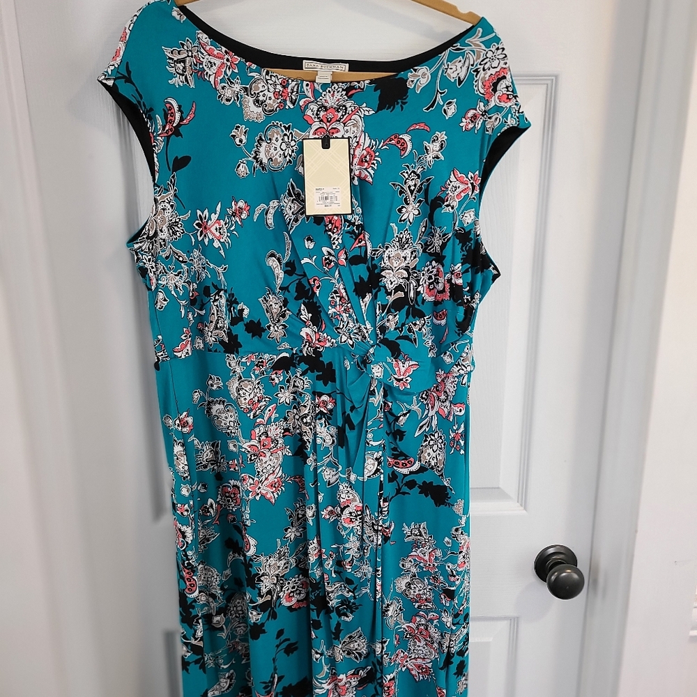Dana Buchman Floral Dress 1X